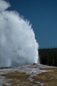 Ausbruch des Old Faithful Geyser
